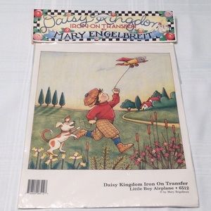 Mary Engelbreit Iron On Transfer Little Boy Air